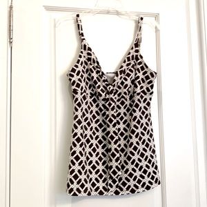 Dressy tank with front tie